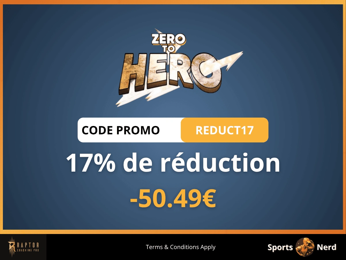 Code Promo Zero to Hero [REDUC17] : -50.49€ immédiat